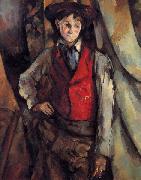 Paul Cezanne Boy in a Red Vest painting